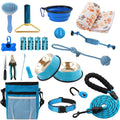 PupLuxe Puppy Starter Kit | Blue 22 Piece Puppy Kit Great for Dog Training Kit | A Great Welcome Puppy Gift | New Puppy Kit Great for First Time Owners and Experience Owners | New Dog Bundle